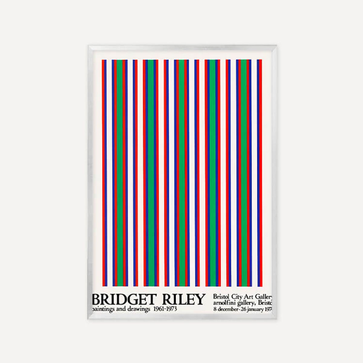 그릿시즌(GREET SEASON) 브리젯 라일리 Bridget Riley, 1974 (액자 포함)
