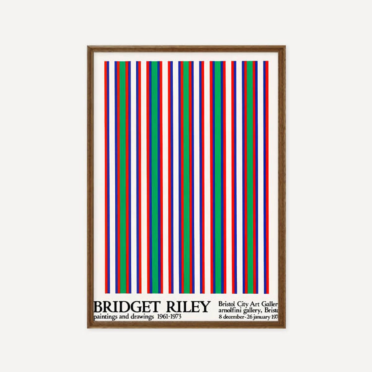 그릿시즌(GREET SEASON) 브리젯 라일리 Bridget Riley, 1974 (액자 포함)