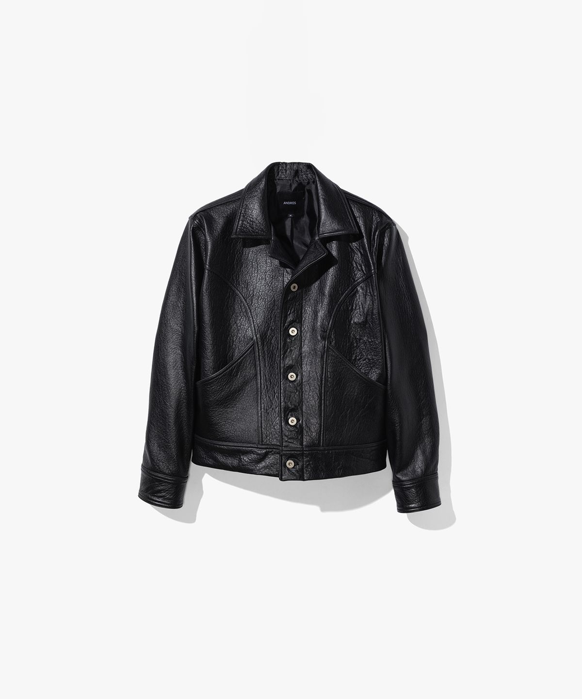 앤드로스(ANDROS) Vegetable Trucker Jacket (Black)