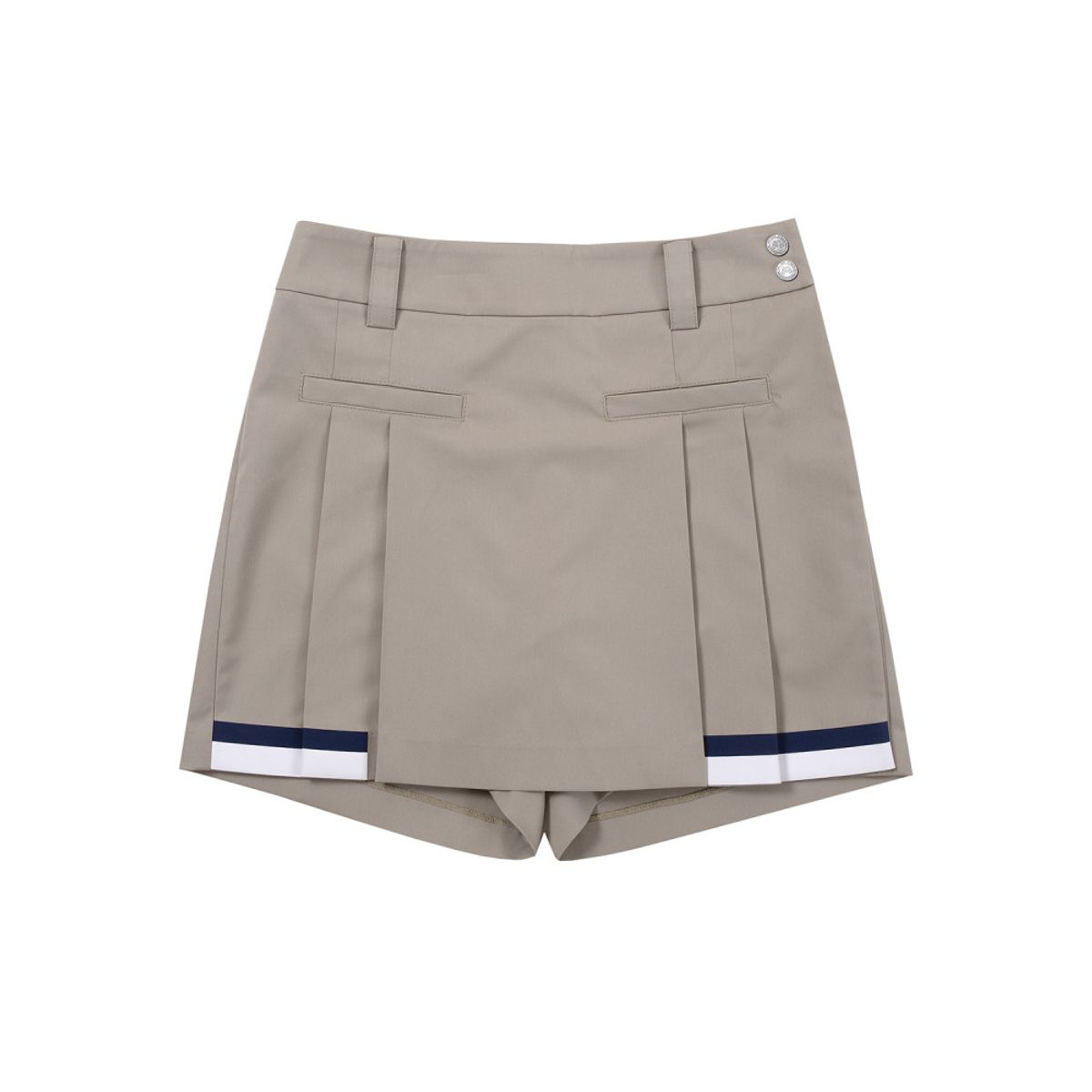 마틴골프(MARTINE GOLF) Tip Color Point Wrap Shorts_Beige