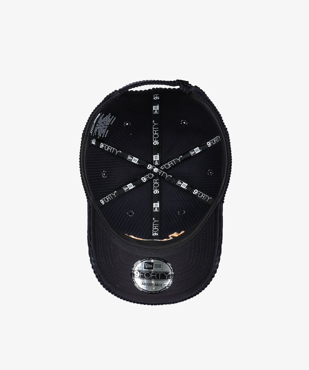 뉴에라(NEW ERA) 코듀로이 체인 스티치 언스트럭쳐 볼캡 네이비