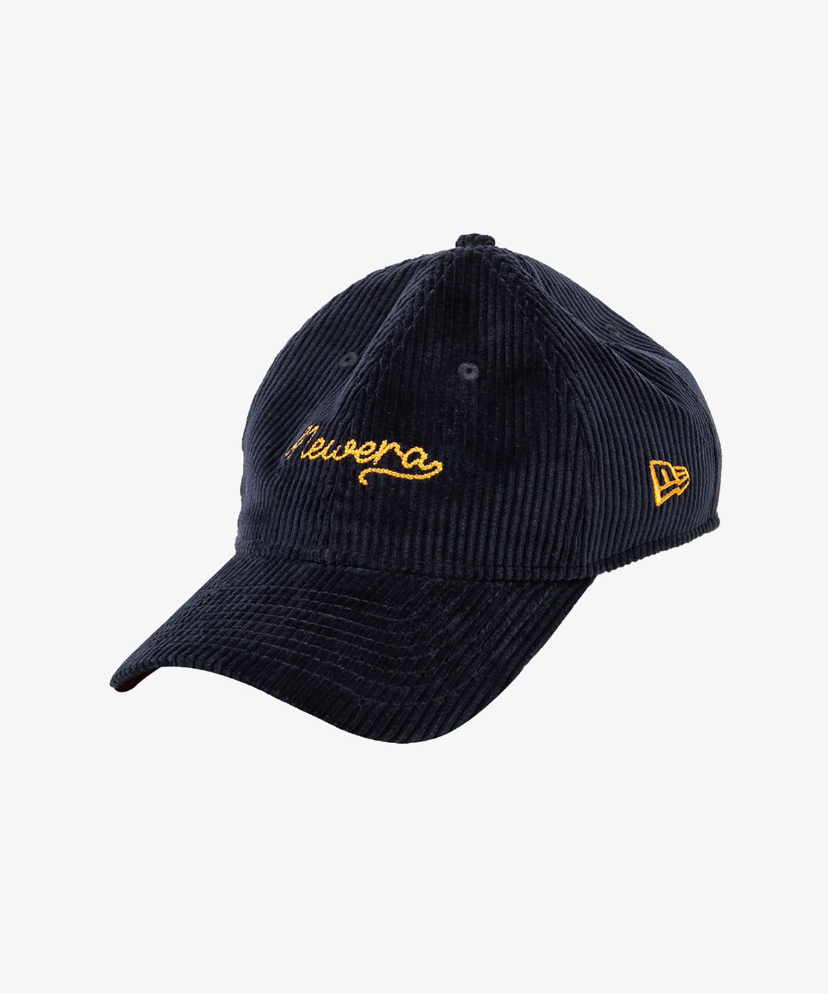 뉴에라(NEW ERA) 코듀로이 체인 스티치 언스트럭쳐 볼캡 네이비