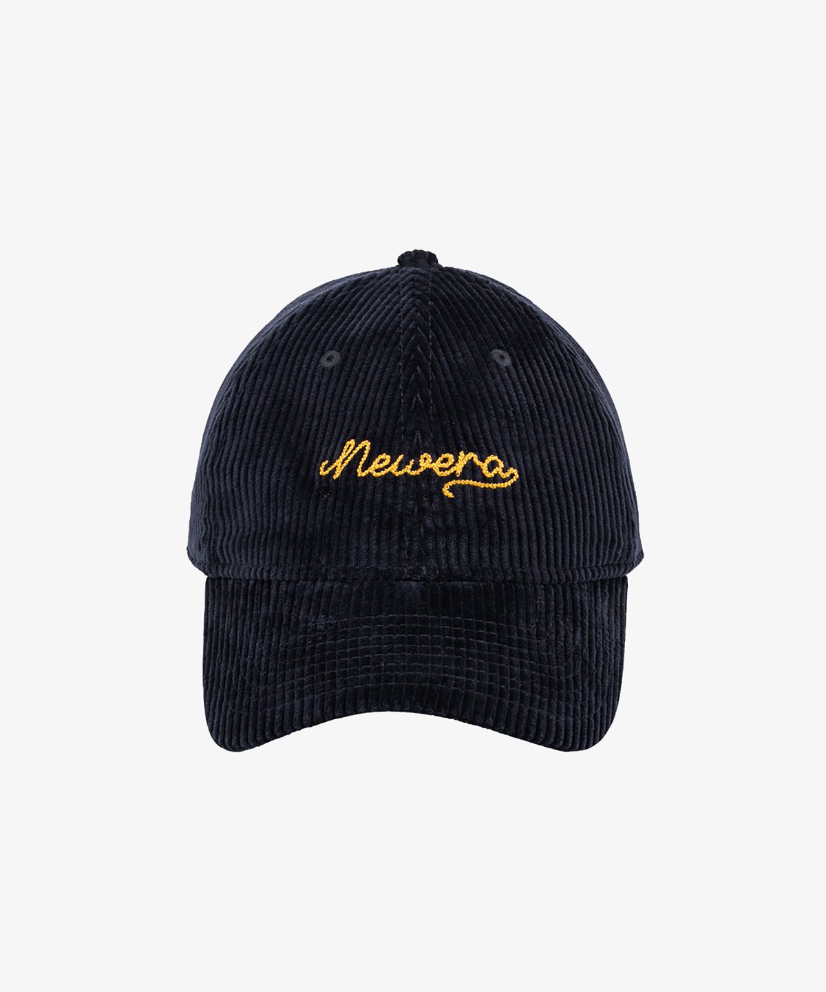 뉴에라(NEW ERA) 코듀로이 체인 스티치 언스트럭쳐 볼캡 네이비