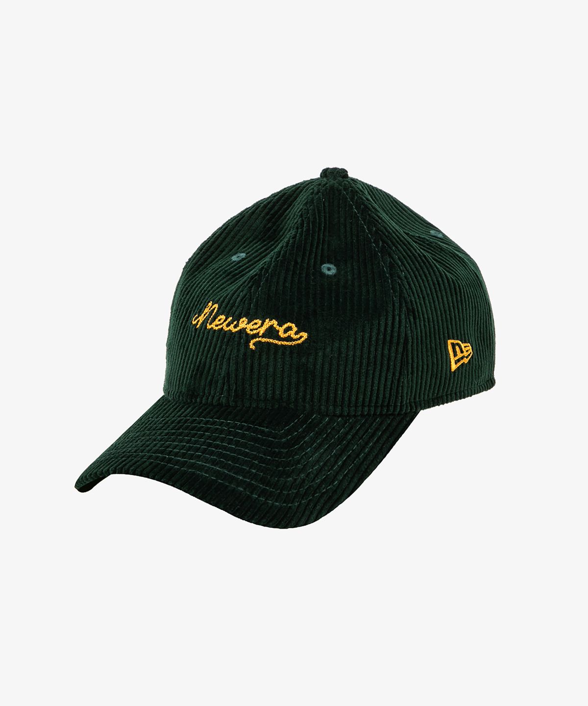 뉴에라(NEW ERA) 코듀로이 체인 스티치 언스트럭쳐 볼캡 다크 그린