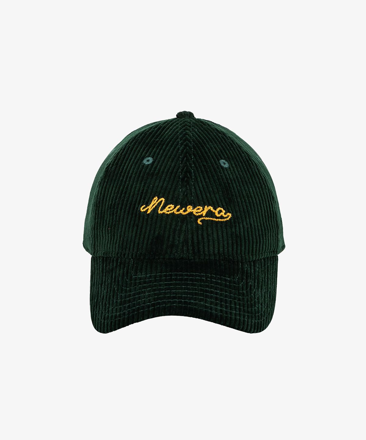 뉴에라(NEW ERA) 코듀로이 체인 스티치 언스트럭쳐 볼캡 다크 그린