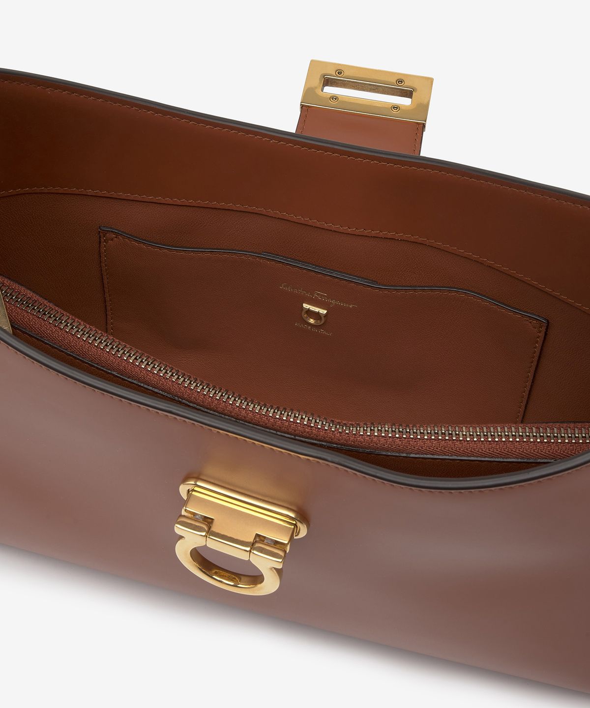 페라가모(SALVATORE FERRAGAMO) 트리폴리오 숄더백 - 카라멜 / 210926745036