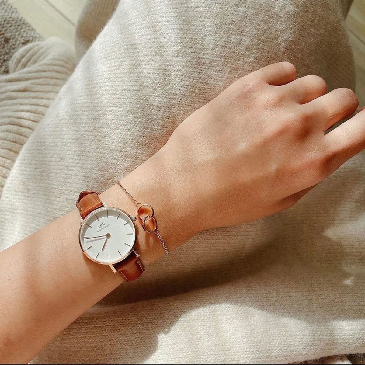 다니엘 웰링턴(DANIEL WELLINGTON) PETITE ST MAWES 2컬러 브라운 여성가죽시계