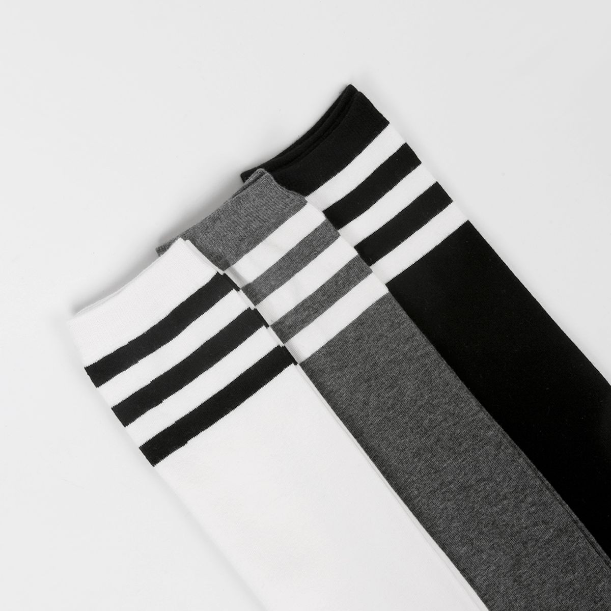 삭스에이(SOCKSA) [5PACK] 베이직 200N  세줄 니삭스