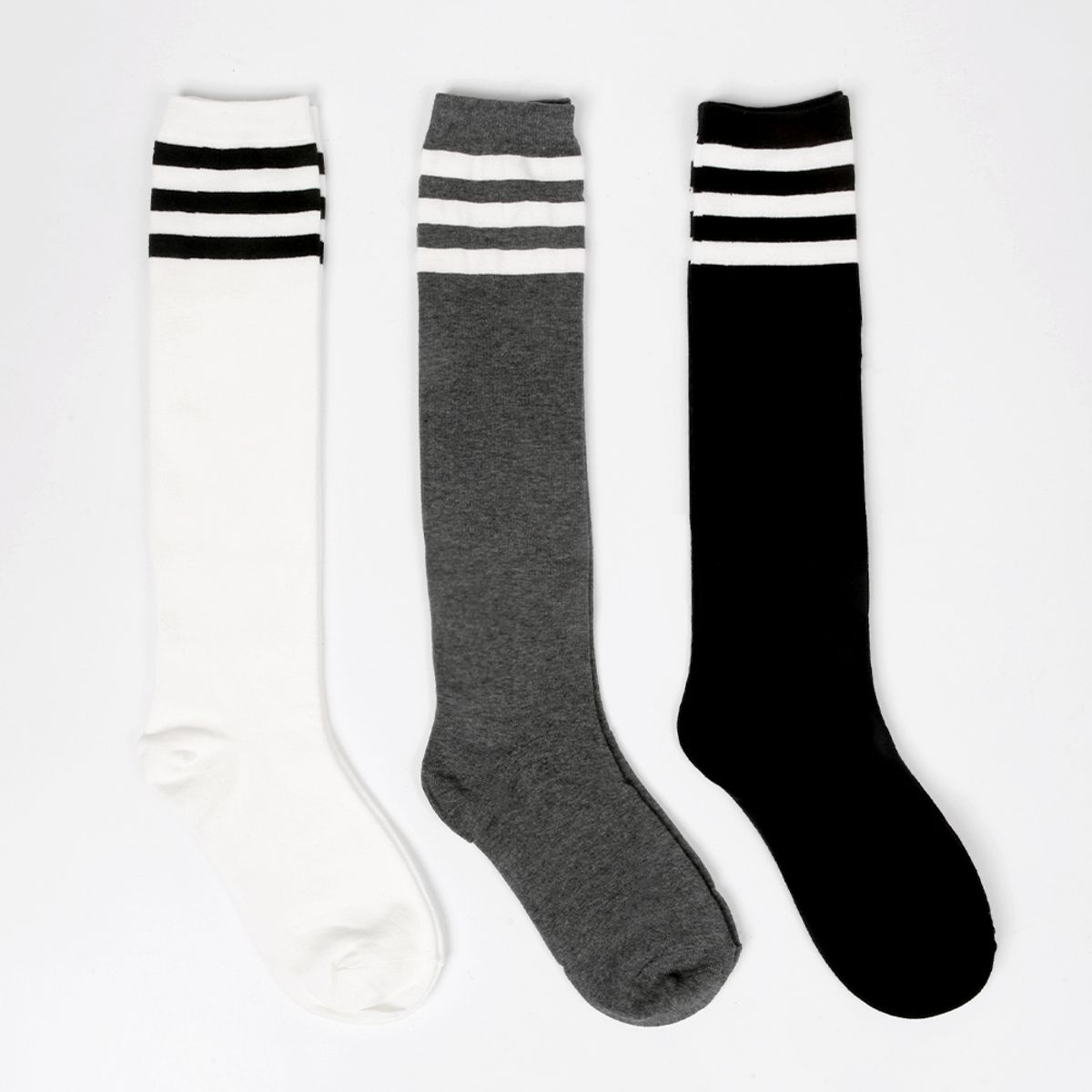 삭스에이(SOCKSA) [5PACK] 베이직 200N  세줄 니삭스