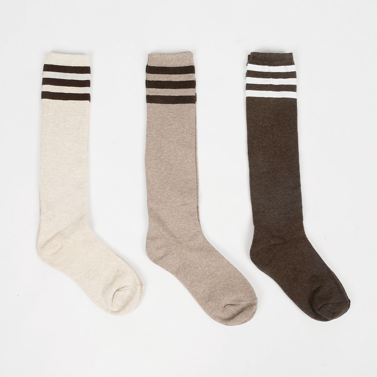 삭스에이(SOCKSA) [5PACK] 베이직 200N  세줄 니삭스