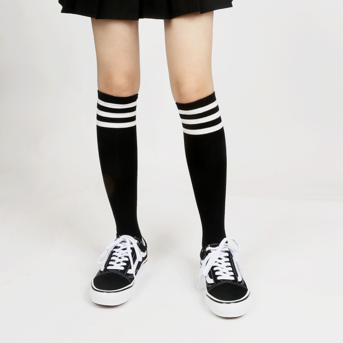 삭스에이(SOCKSA) [5PACK] 베이직 200N  세줄 니삭스