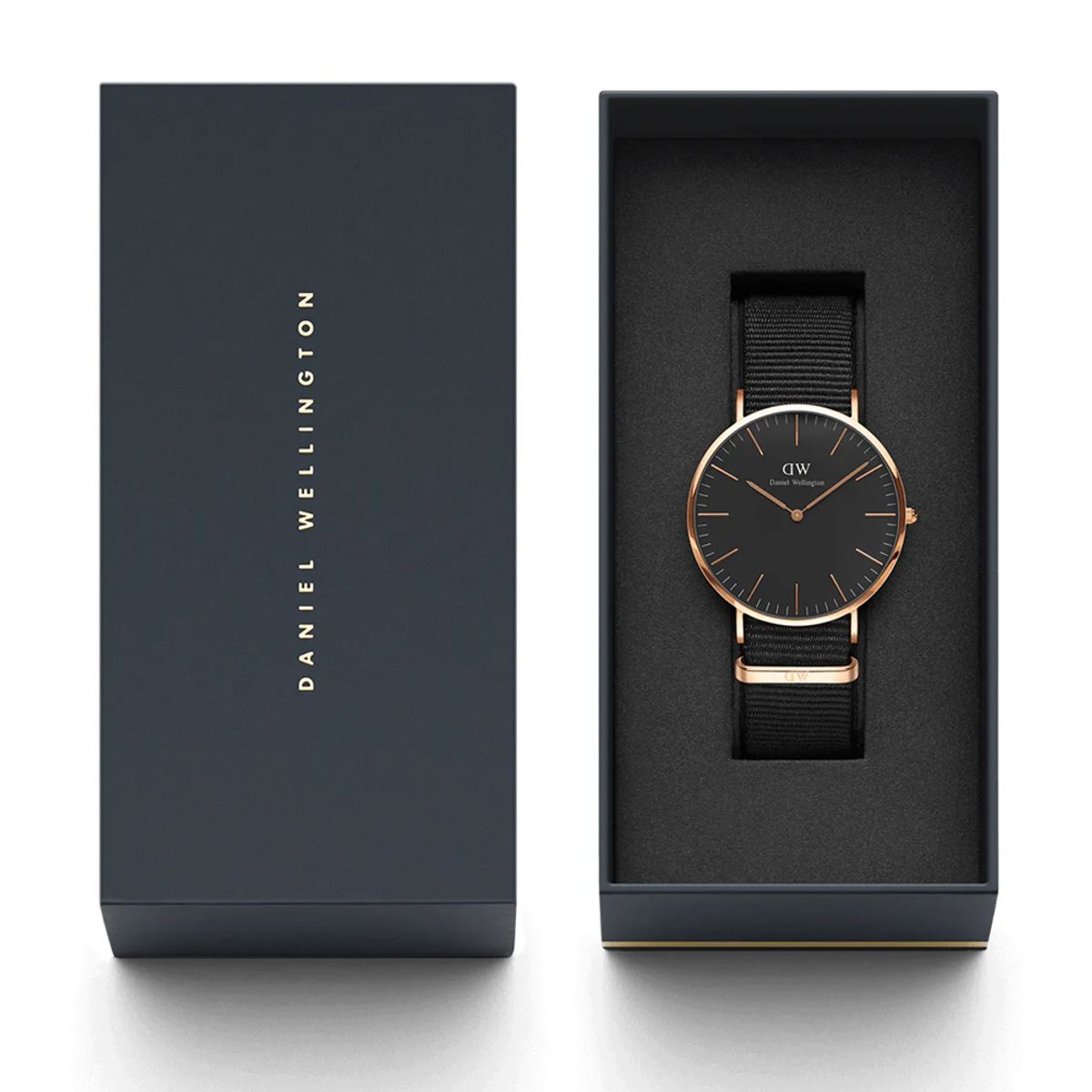 다니엘 웰링턴(DANIEL WELLINGTON) CLASSIC CORNWALL 2컬러 블랙 나토시계
