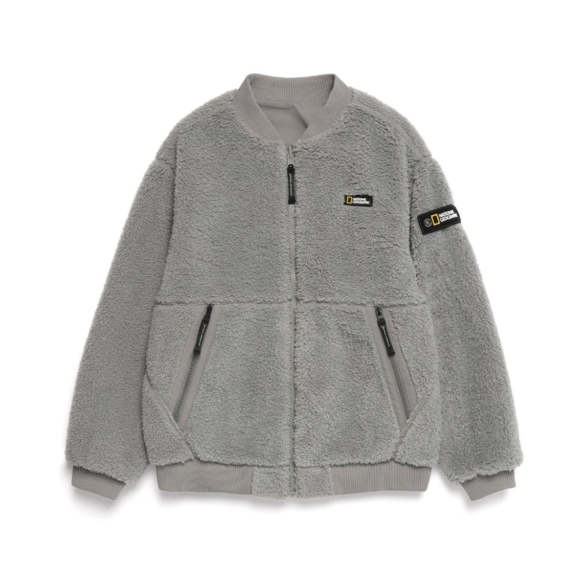 내셔널지오그래픽 키즈(NATIONAL GEOGRAPHIC KIDS) K224UFJ950 항공 리버시블 플리스 풀집업 LAUREL OAK