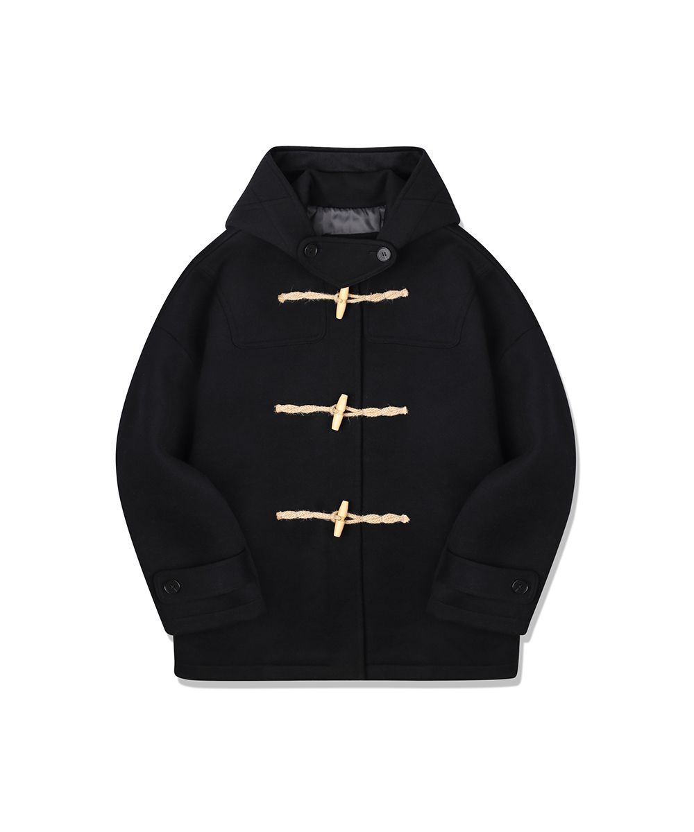 【INCHANT ME】Toggle Duffel Half Fur Coat Woman Within Hooded Duffle Toggle Coat Adult Size 122W Red