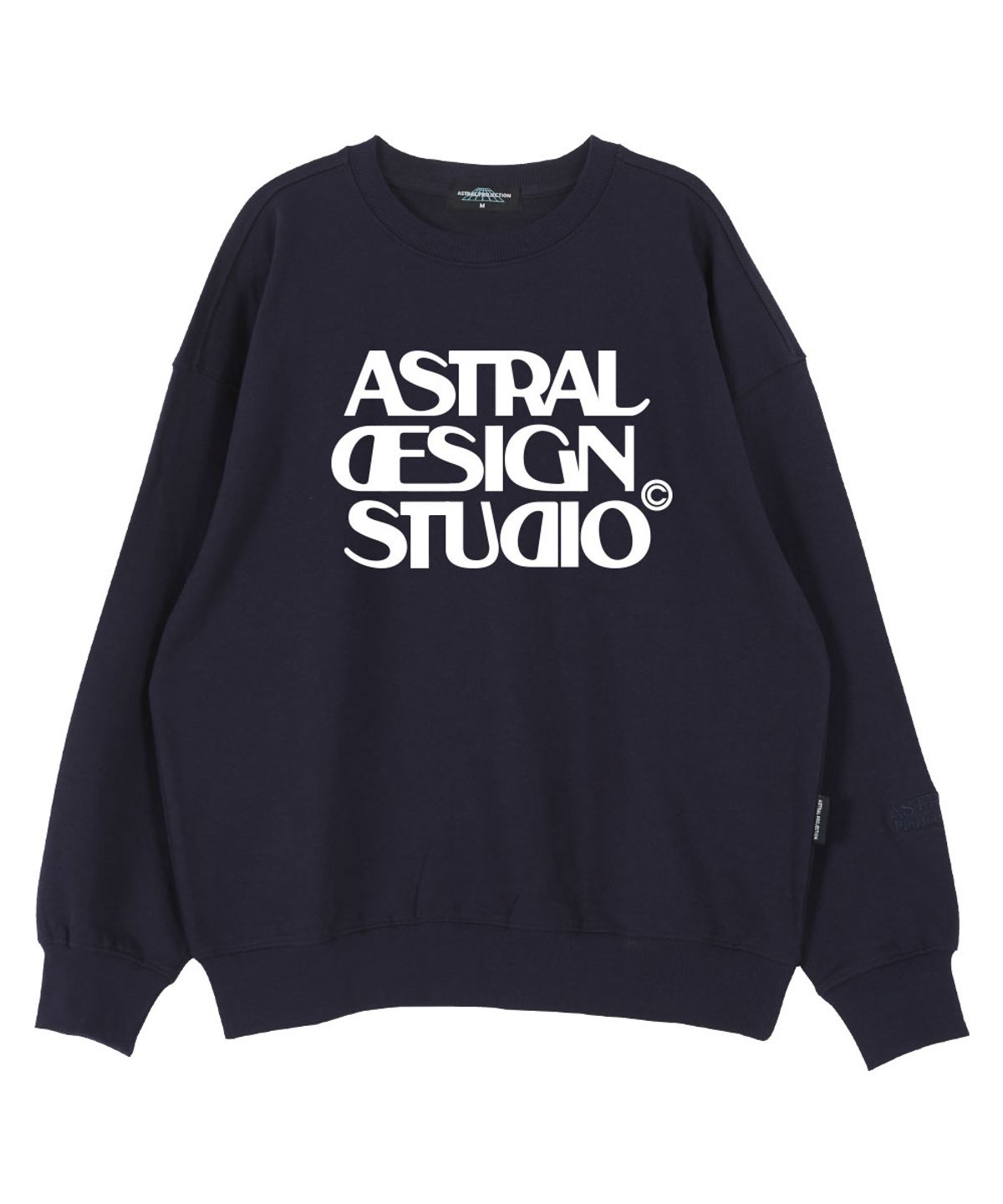 아스트랄 프로젝션(ASTRAL PROJECTION) 아스트랄 디자인 스튜디오 오버핏 드롭숄더 맨투맨_네이비