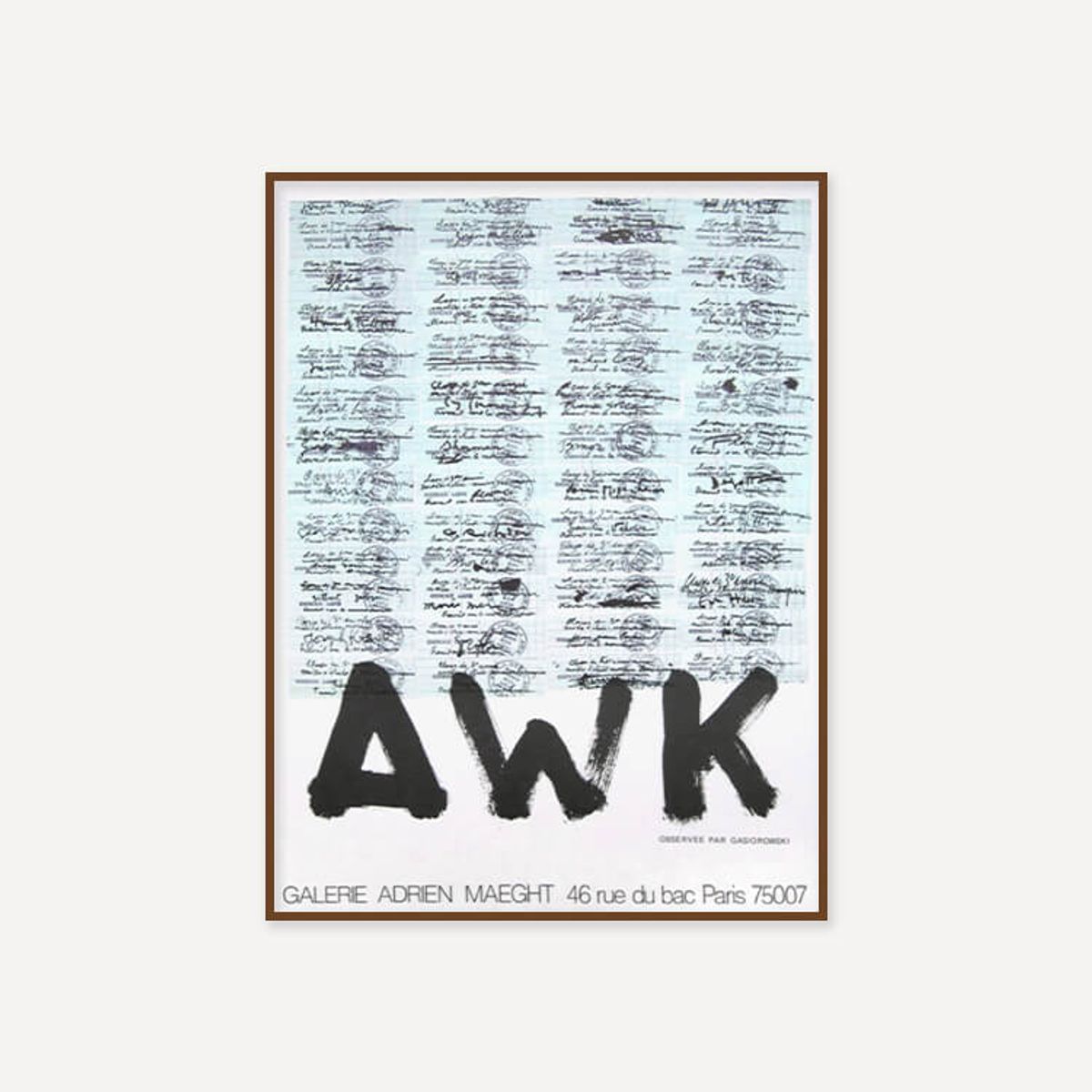 그릿시즌(GREET SEASON) 제라르 가시오로프스키 AWK (액자 포함)