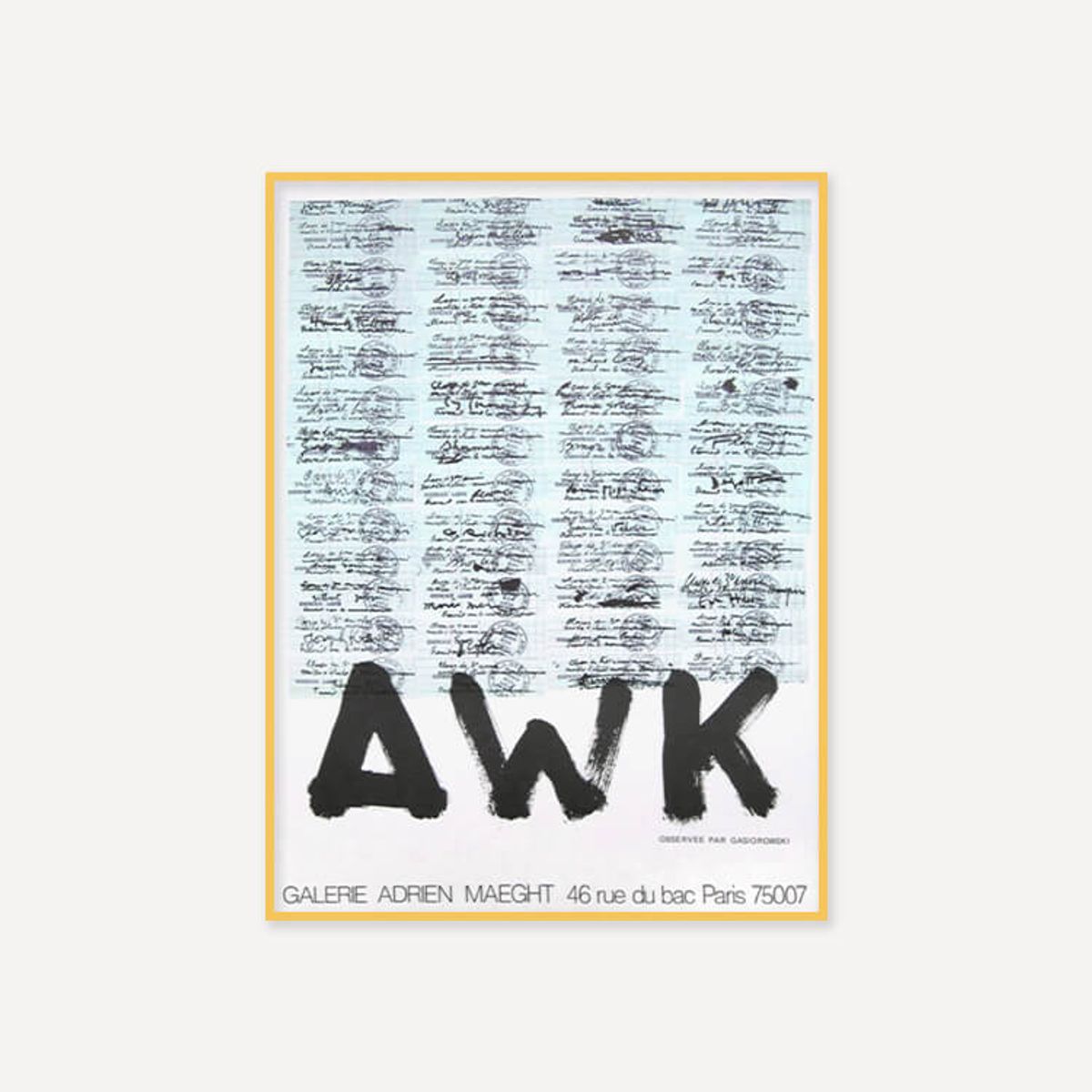 그릿시즌(GREET SEASON) 제라르 가시오로프스키 AWK (액자 포함)
