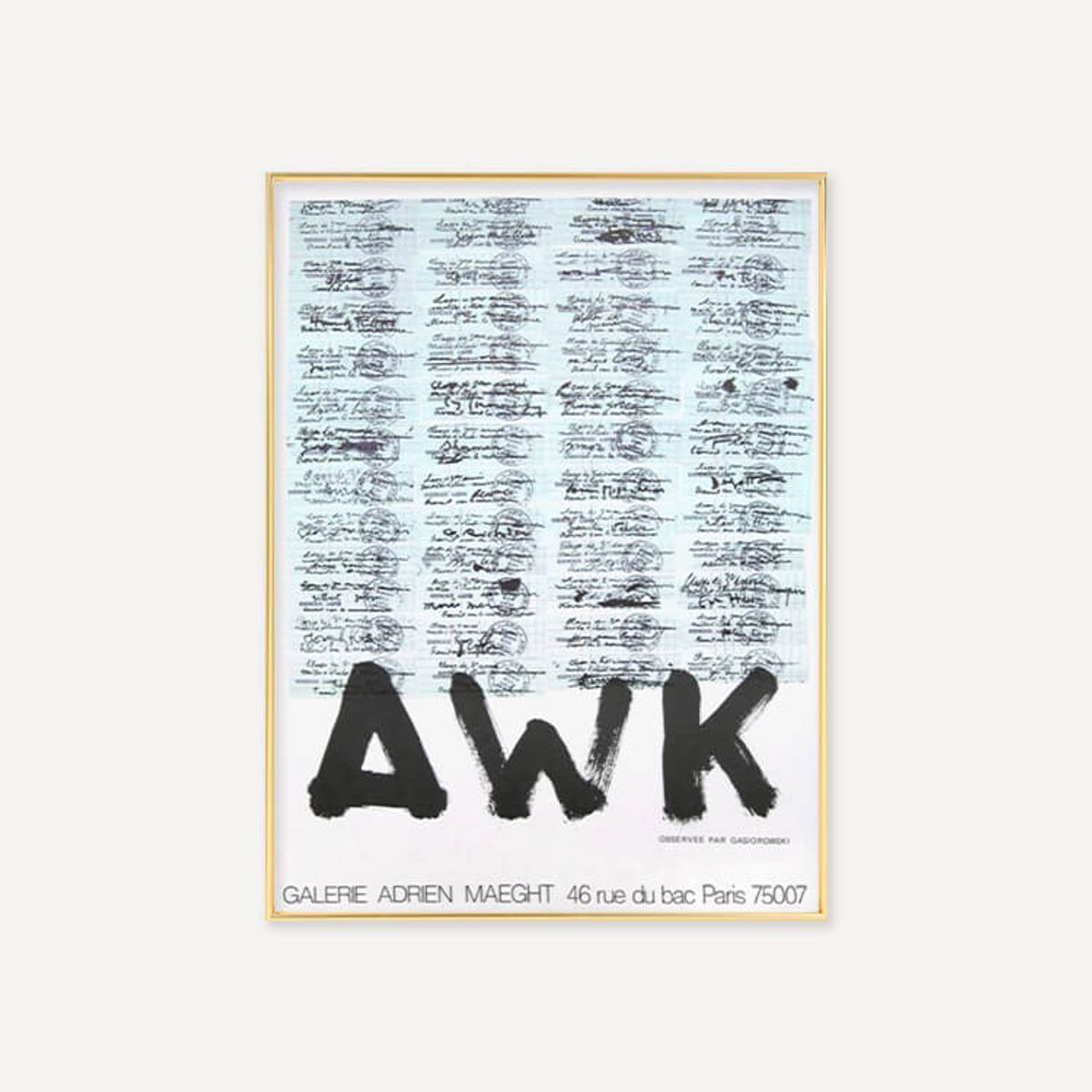 그릿시즌(GREET SEASON) 제라르 가시오로프스키 AWK (액자 포함)