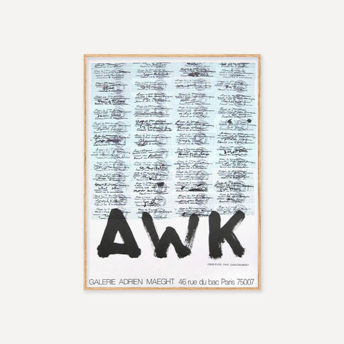 그릿시즌(GREET SEASON) 제라르 가시오로프스키 AWK (액자 포함)