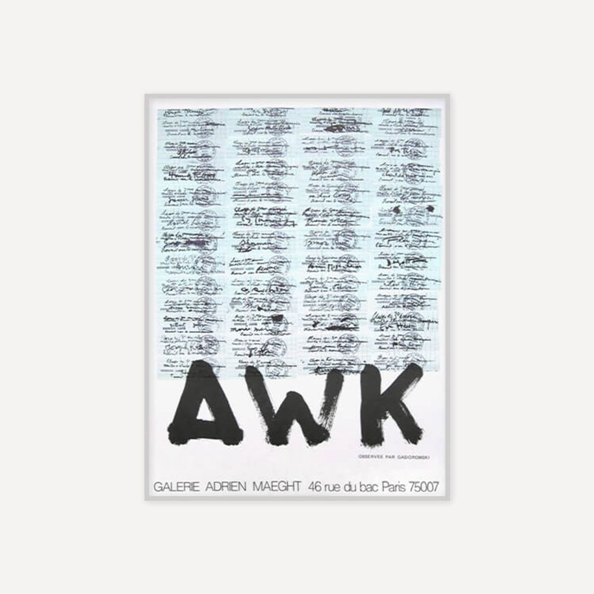 그릿시즌(GREET SEASON) 제라르 가시오로프스키 AWK (액자 포함)