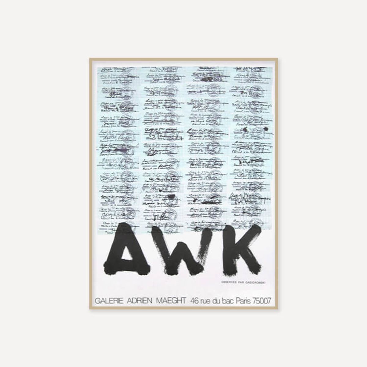 그릿시즌(GREET SEASON) 제라르 가시오로프스키 AWK (액자 포함)