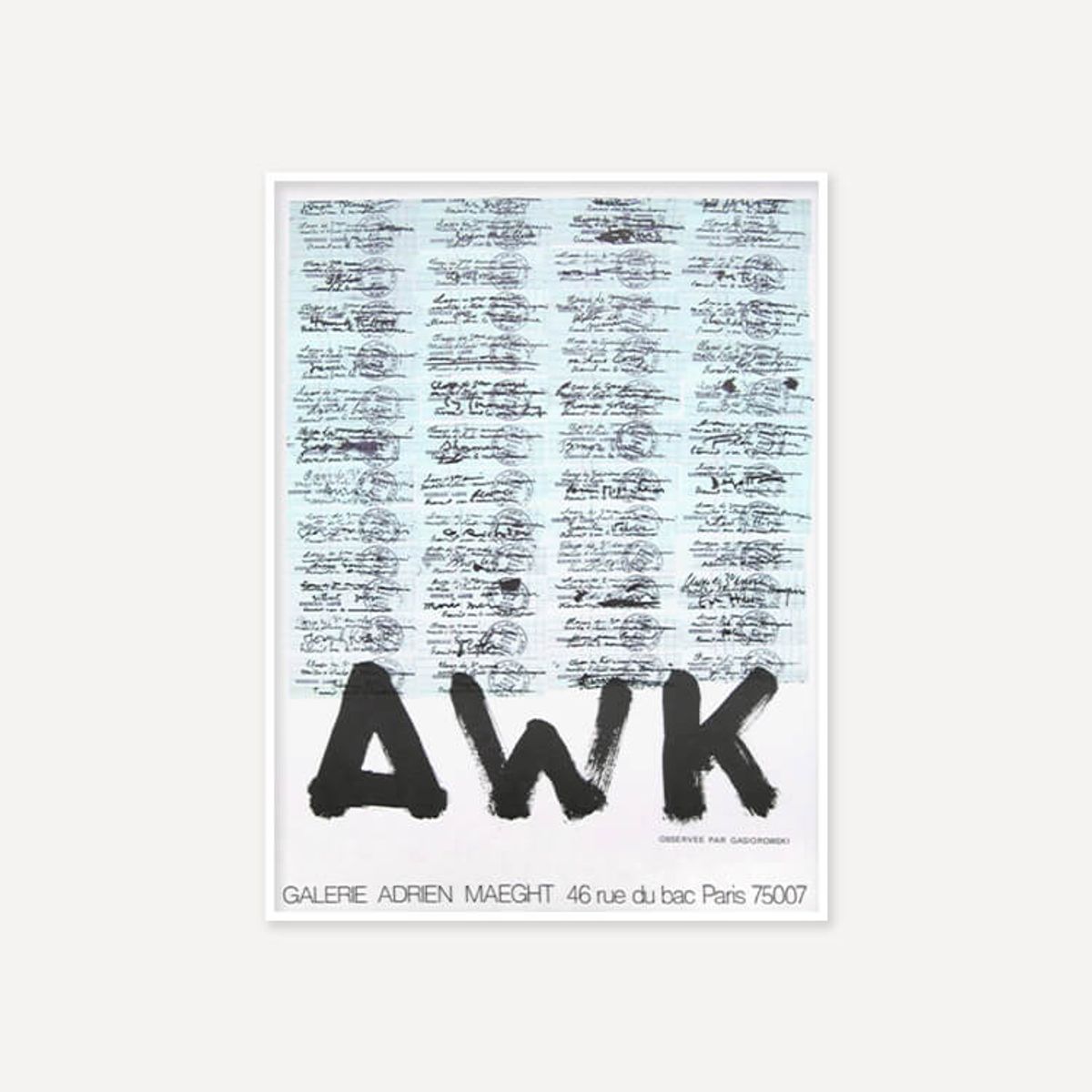 그릿시즌(GREET SEASON) 제라르 가시오로프스키 AWK (액자 포함)