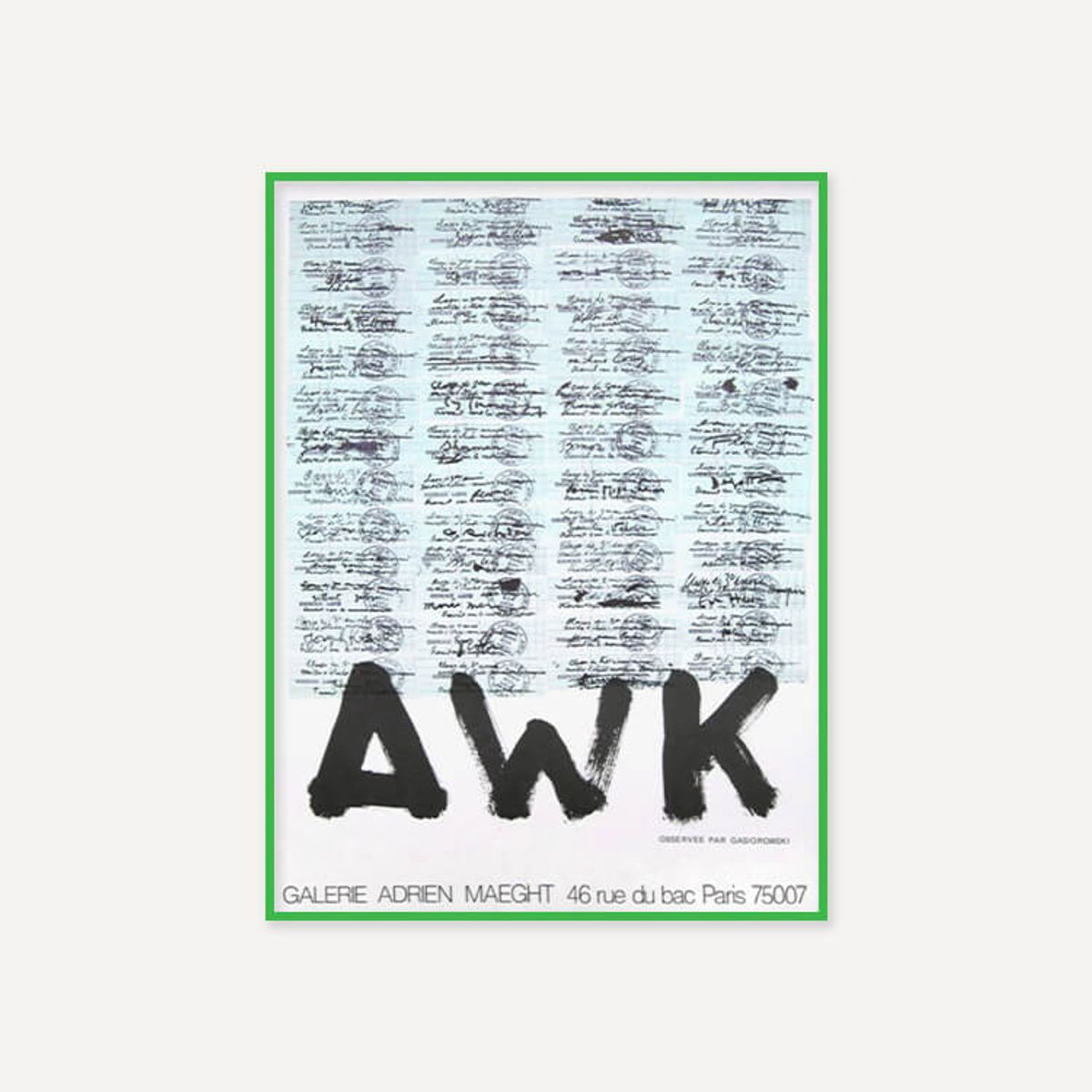 그릿시즌(GREET SEASON) 제라르 가시오로프스키 AWK (액자 포함)