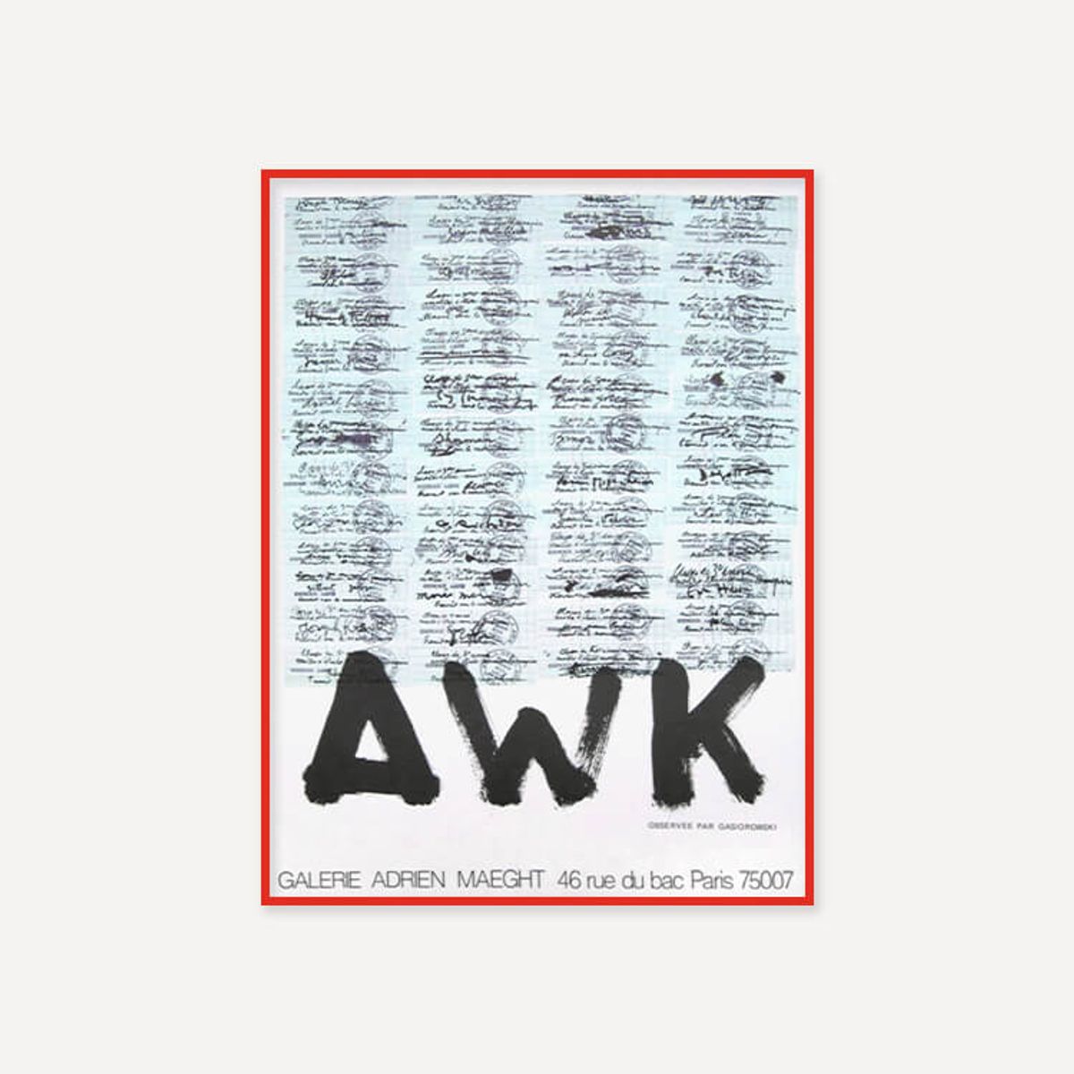 그릿시즌(GREET SEASON) 제라르 가시오로프스키 AWK (액자 포함)