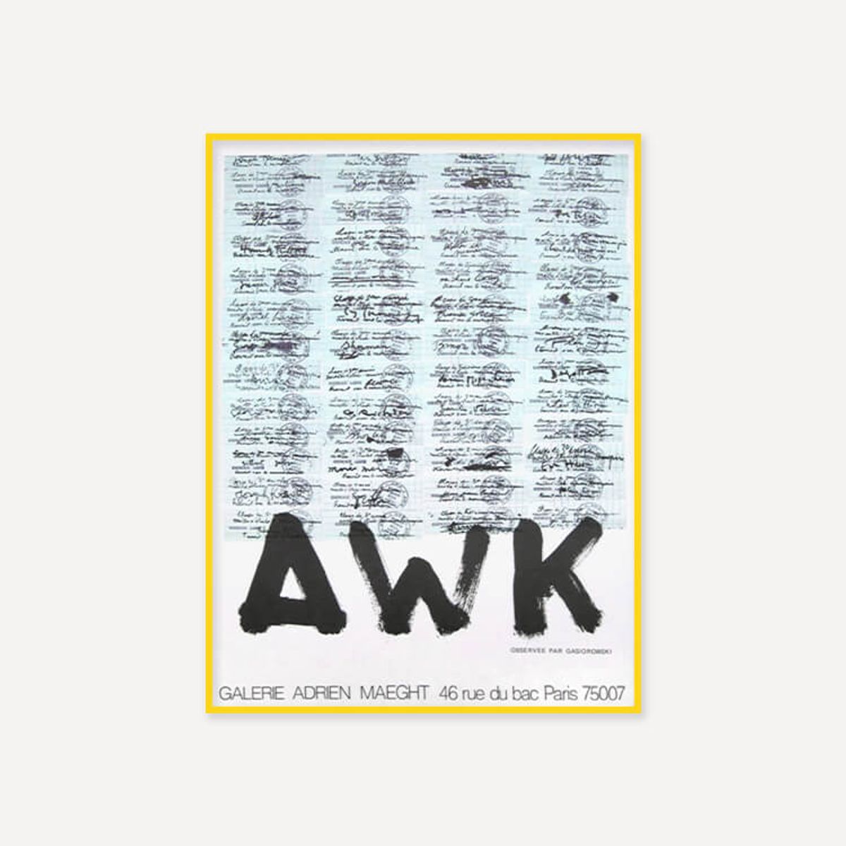 그릿시즌(GREET SEASON) 제라르 가시오로프스키 AWK (액자 포함)