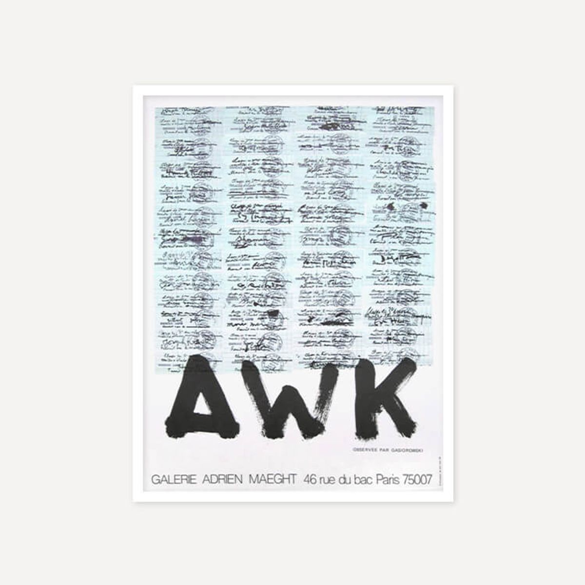 그릿시즌(GREET SEASON) 제라르 가시오로프스키 AWK (액자 포함)
