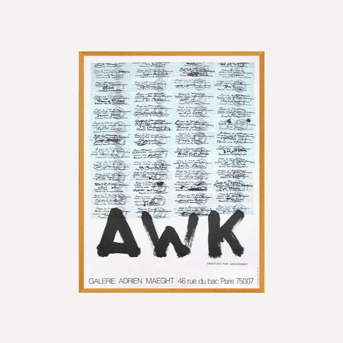 그릿시즌(GREET SEASON) 제라르 가시오로프스키 AWK (액자 포함)