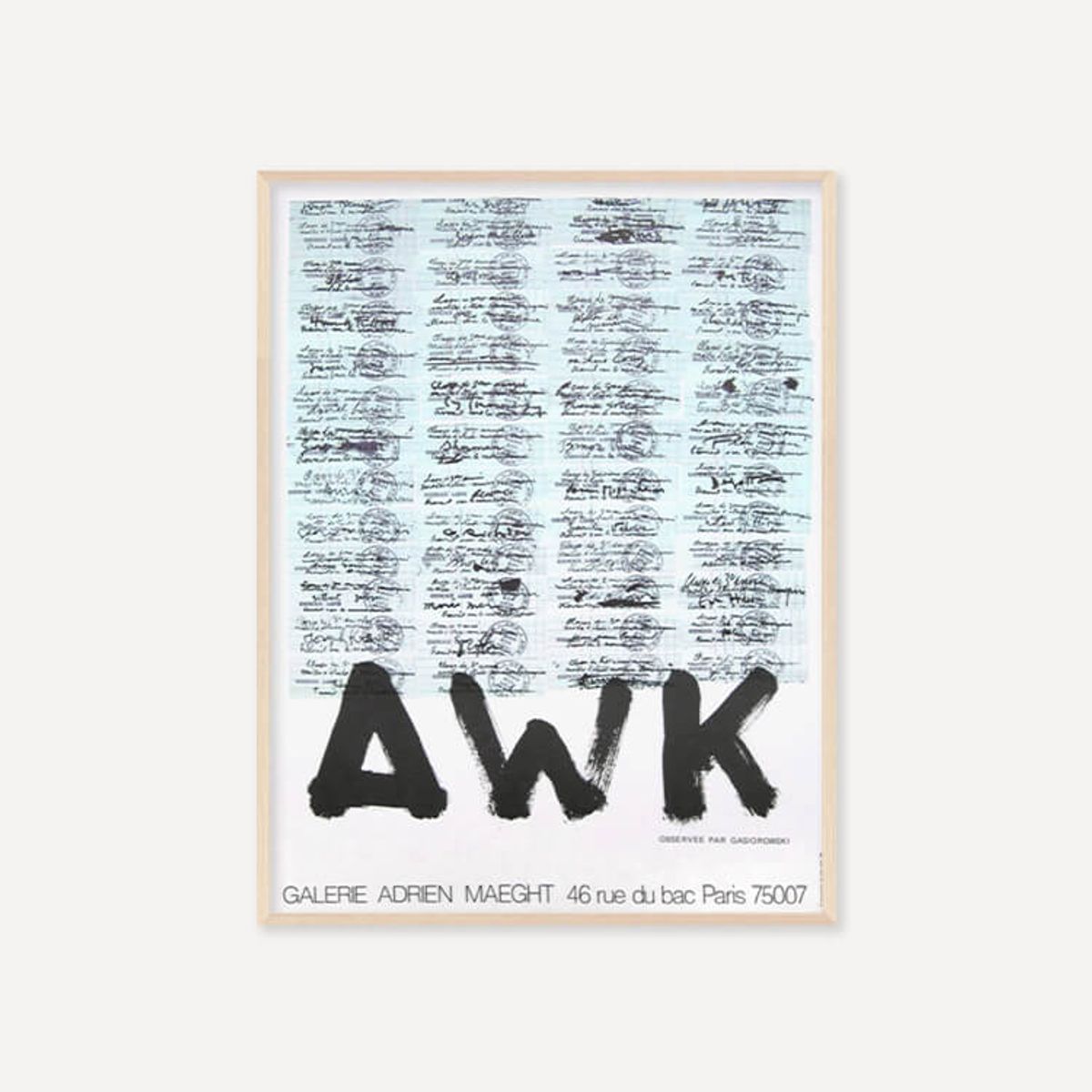 그릿시즌(GREET SEASON) 제라르 가시오로프스키 AWK (액자 포함)