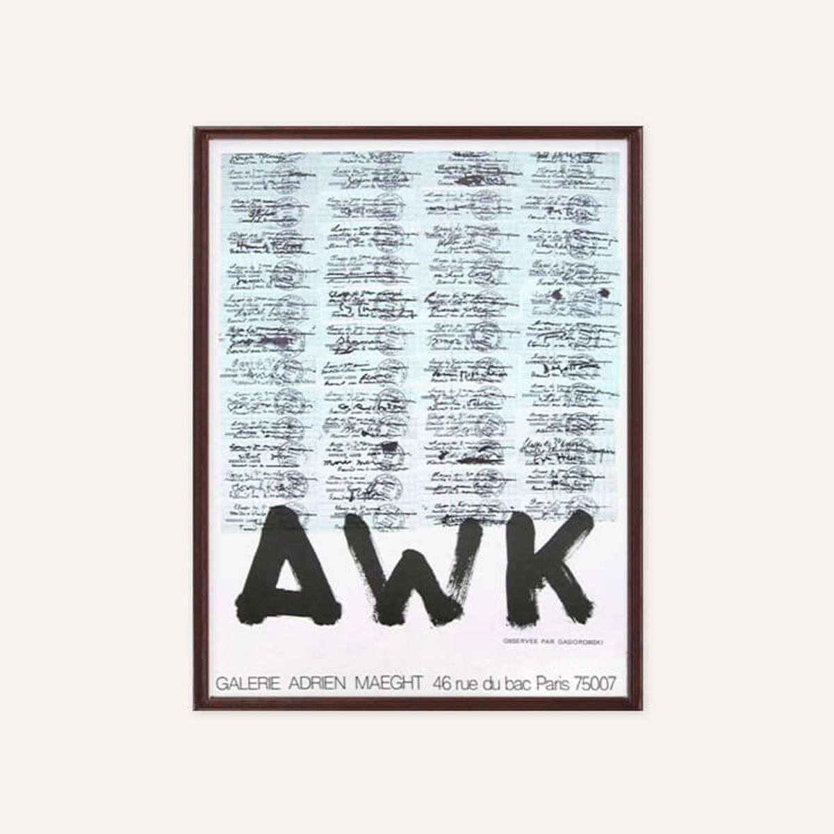 그릿시즌(GREET SEASON) 제라르 가시오로프스키 AWK (액자 포함)