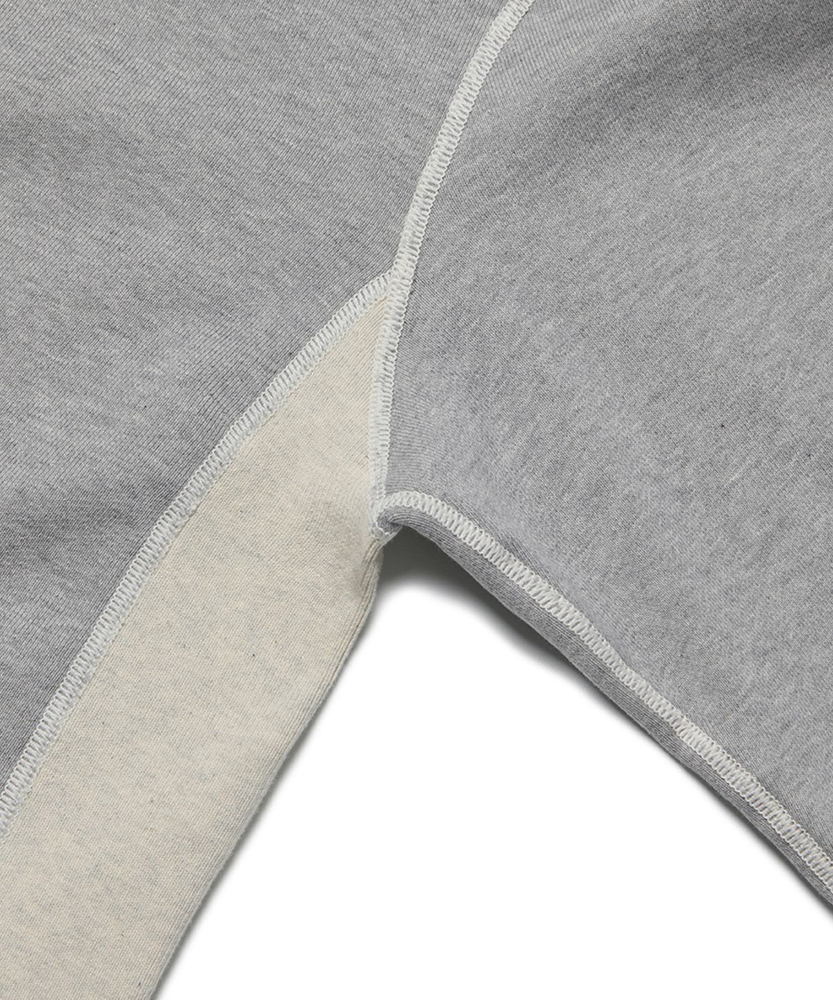 라모랭(RAMOLIN) Shoulder Split Half Zip Sweatshirts Melange Blend