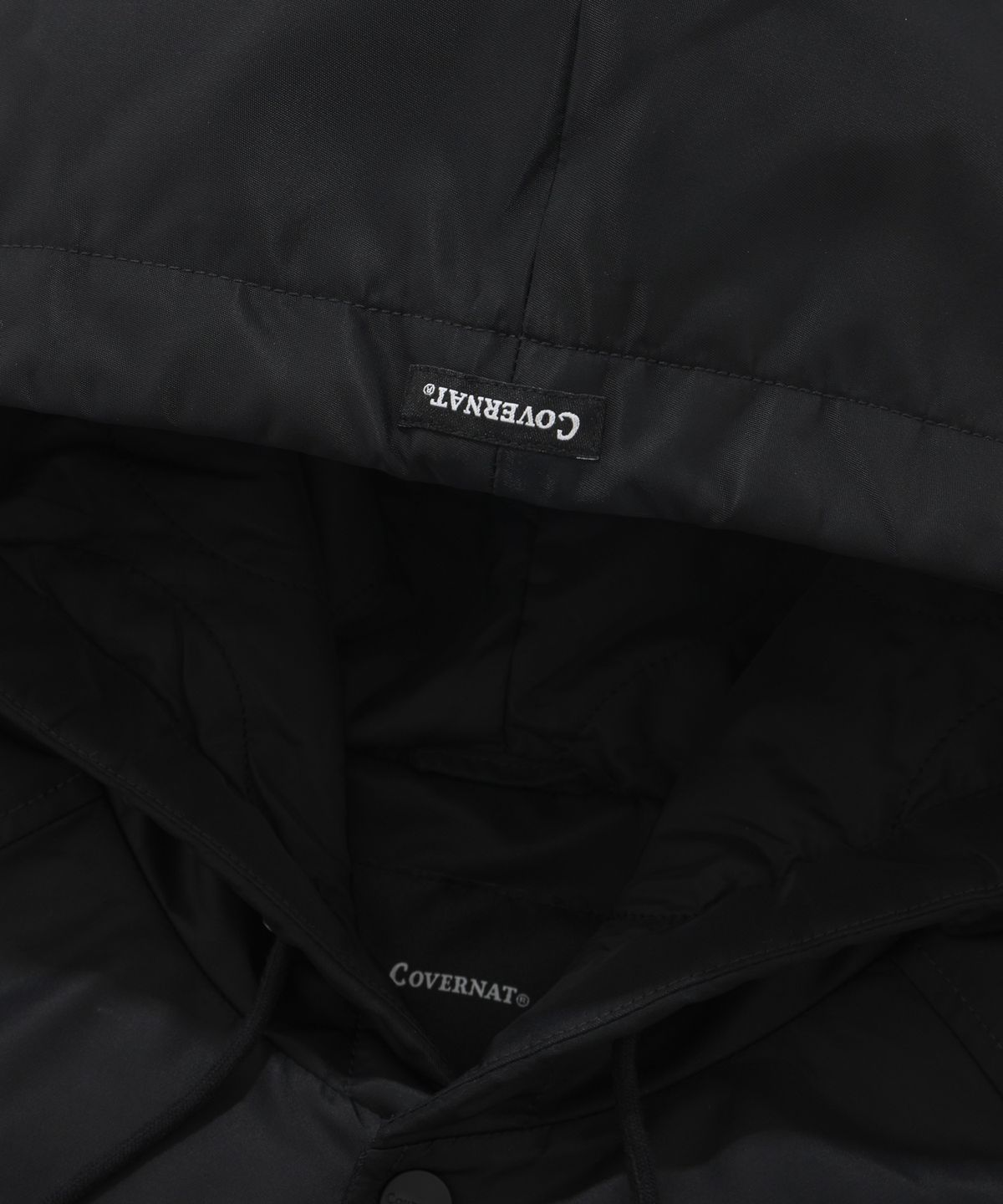 커버낫(COVERNAT) 스포츠클럽 후디 코치 자켓 블랙