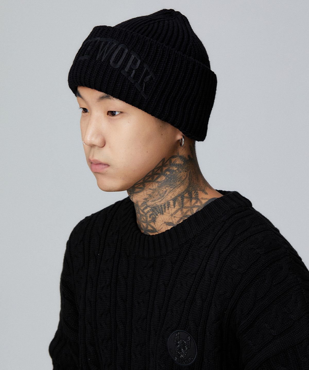 라이프워크(LIFEWORK) 아치로고 빅립 비니