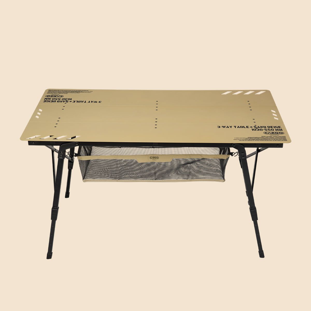 카고 컨테이너(CARGO CONTAINER) 3-WAY 테이블 (베이지)
