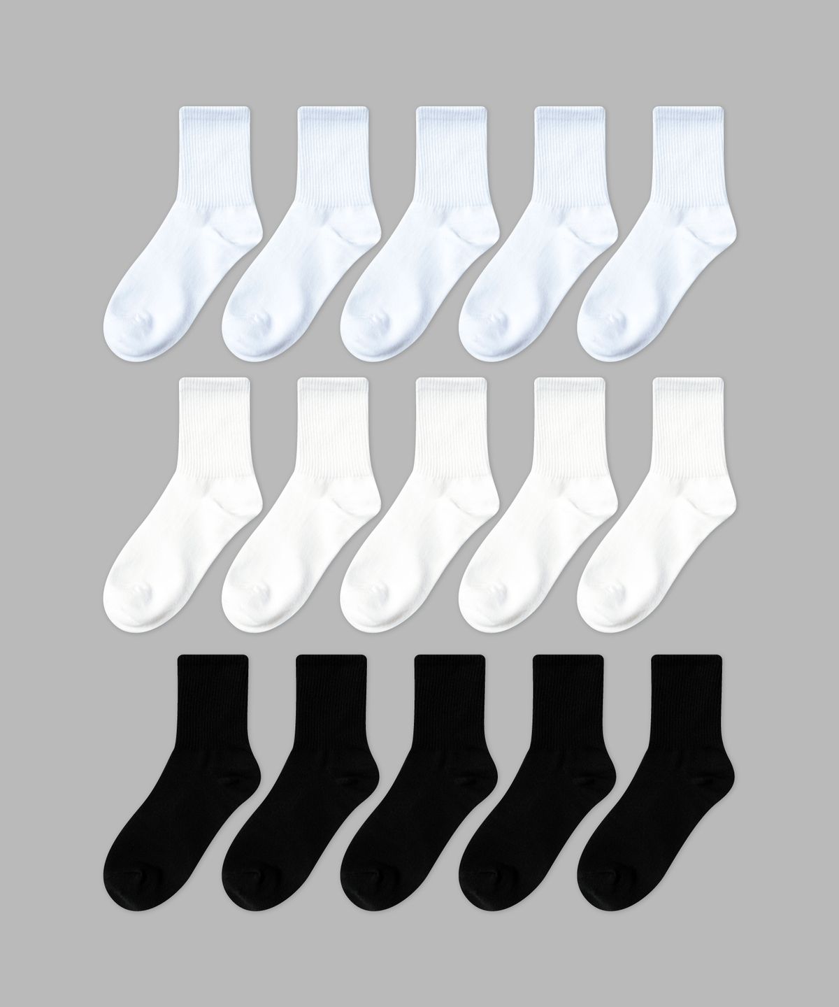 일오공칠(IL-O-GONG-CHIL) [10PACK] 1507 스쿨팩 삭스 - 스노우화이트/화이트/블랙