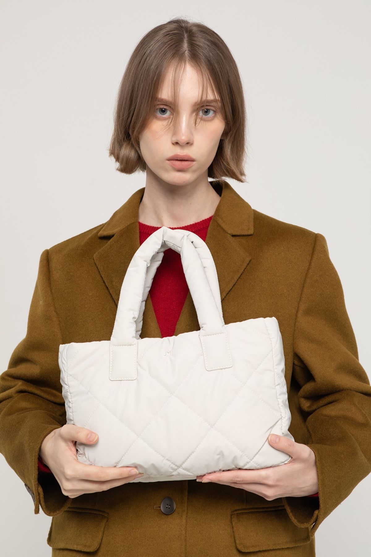 제이마크뉴욕(JMARKNEWYORK) ELLA padded tote bag - Ivory