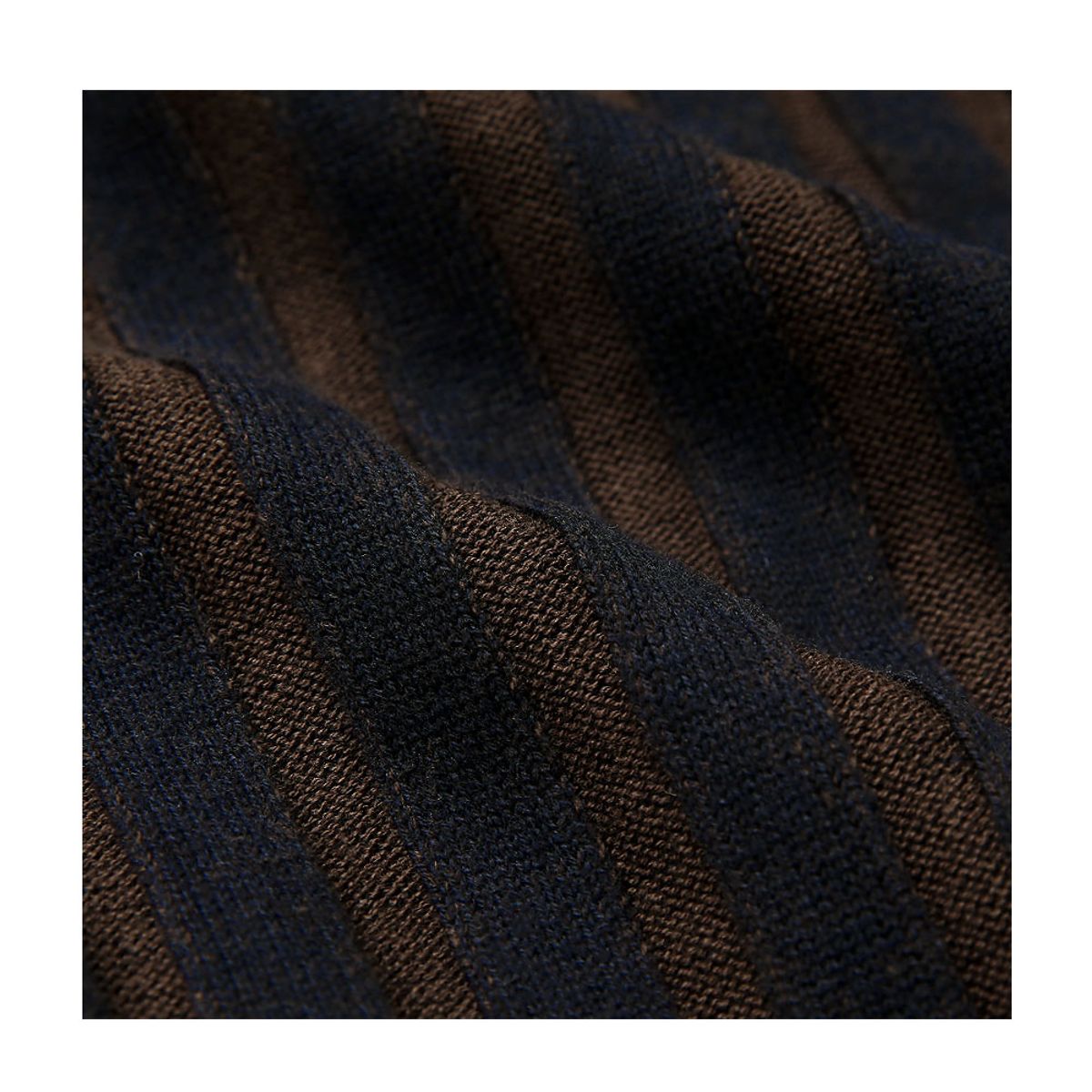 솔티(SORTIE) Reverse Combination Henly neck Knit (Navy)