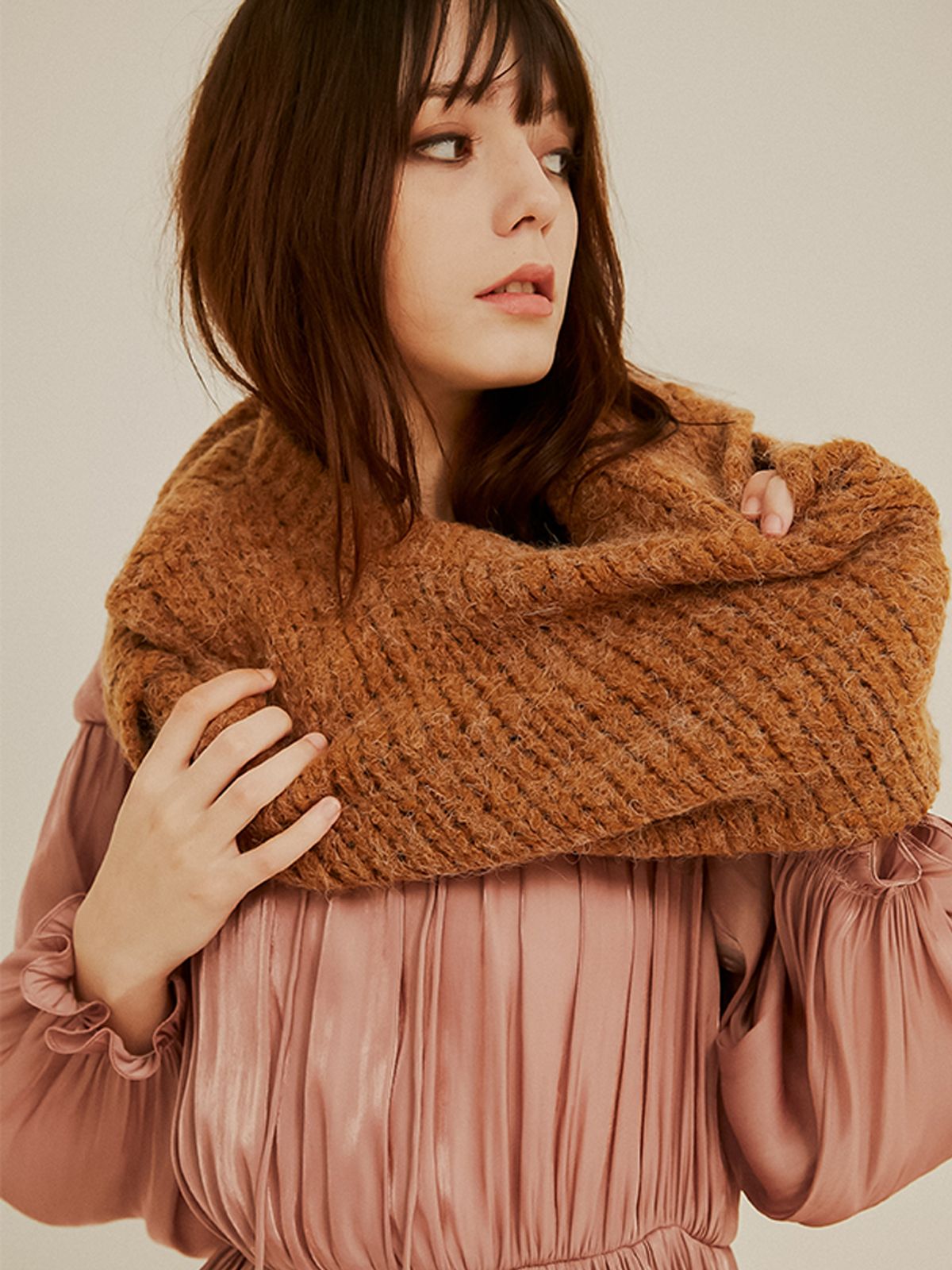 쏘리, 투 머치 러브(SORRY, TOO MUCH LOVE) Candy Wool Knit Vest_Brown