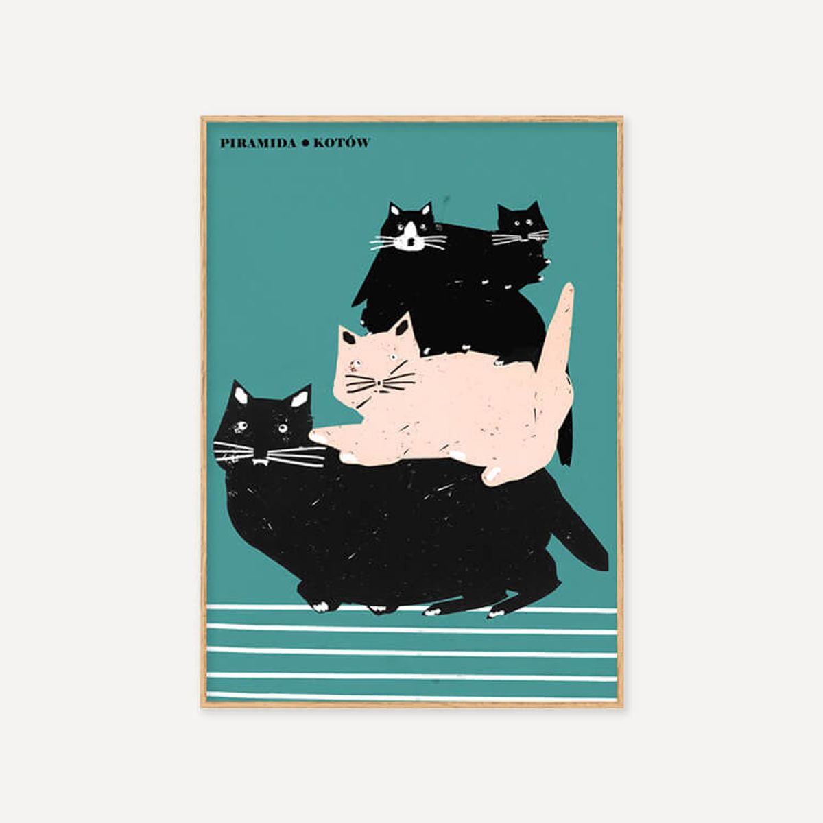 그릿시즌(GREET SEASON) 야콥 자사다 Pyramid of Cats (액자 포함)