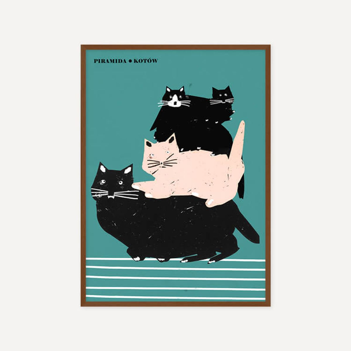 그릿시즌(GREET SEASON) 야콥 자사다 Pyramid of Cats (액자 포함)