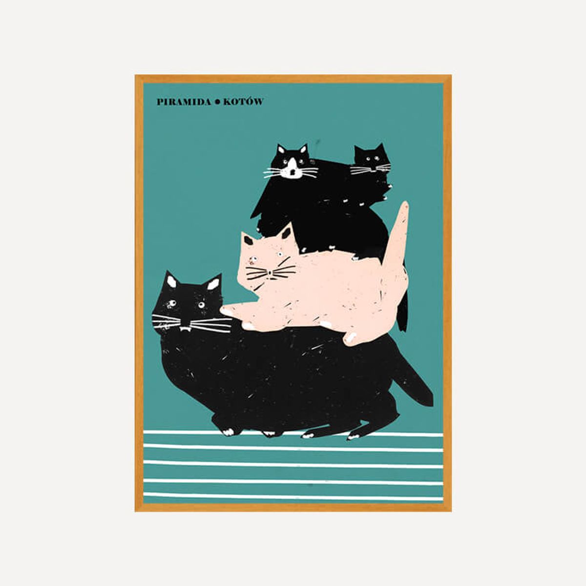 그릿시즌(GREET SEASON) 야콥 자사다 Pyramid of Cats (액자 포함)