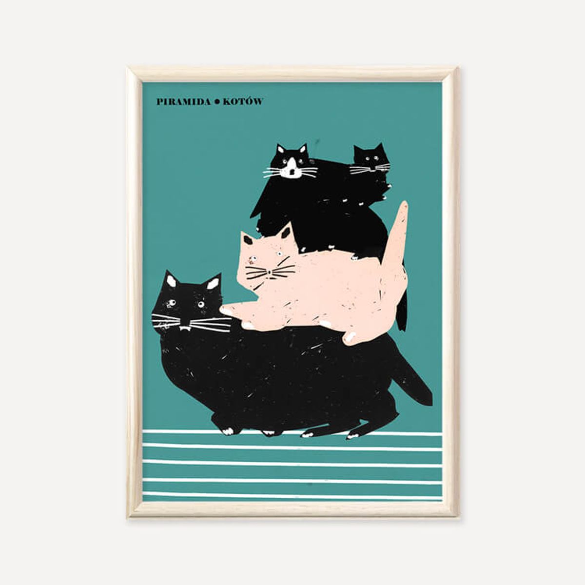 그릿시즌(GREET SEASON) 야콥 자사다 Pyramid of Cats (액자 포함)