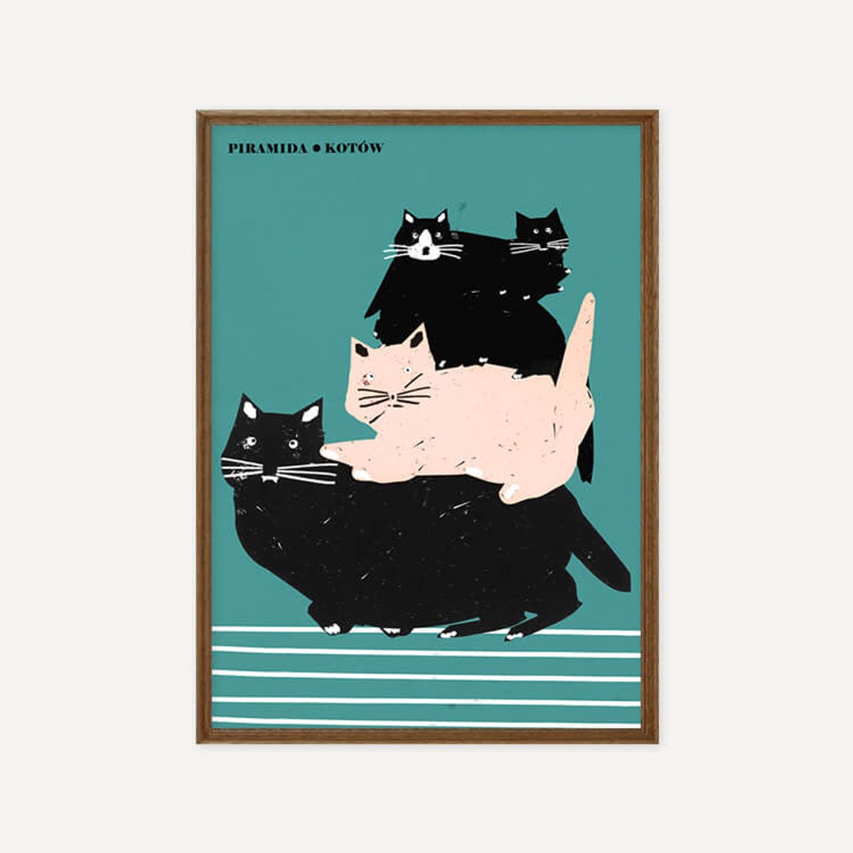 그릿시즌(GREET SEASON) 야콥 자사다 Pyramid of Cats (액자 포함)