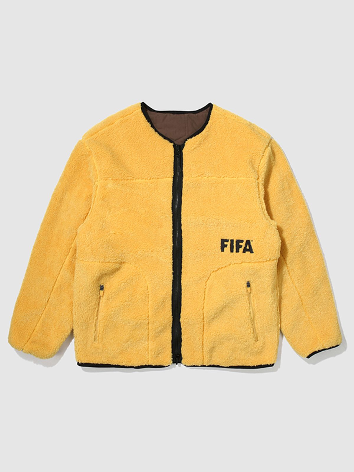 피파 1904(FIFA 1904) 퀼팅 더비 플리스 브라운(FF24PJ02U_350)