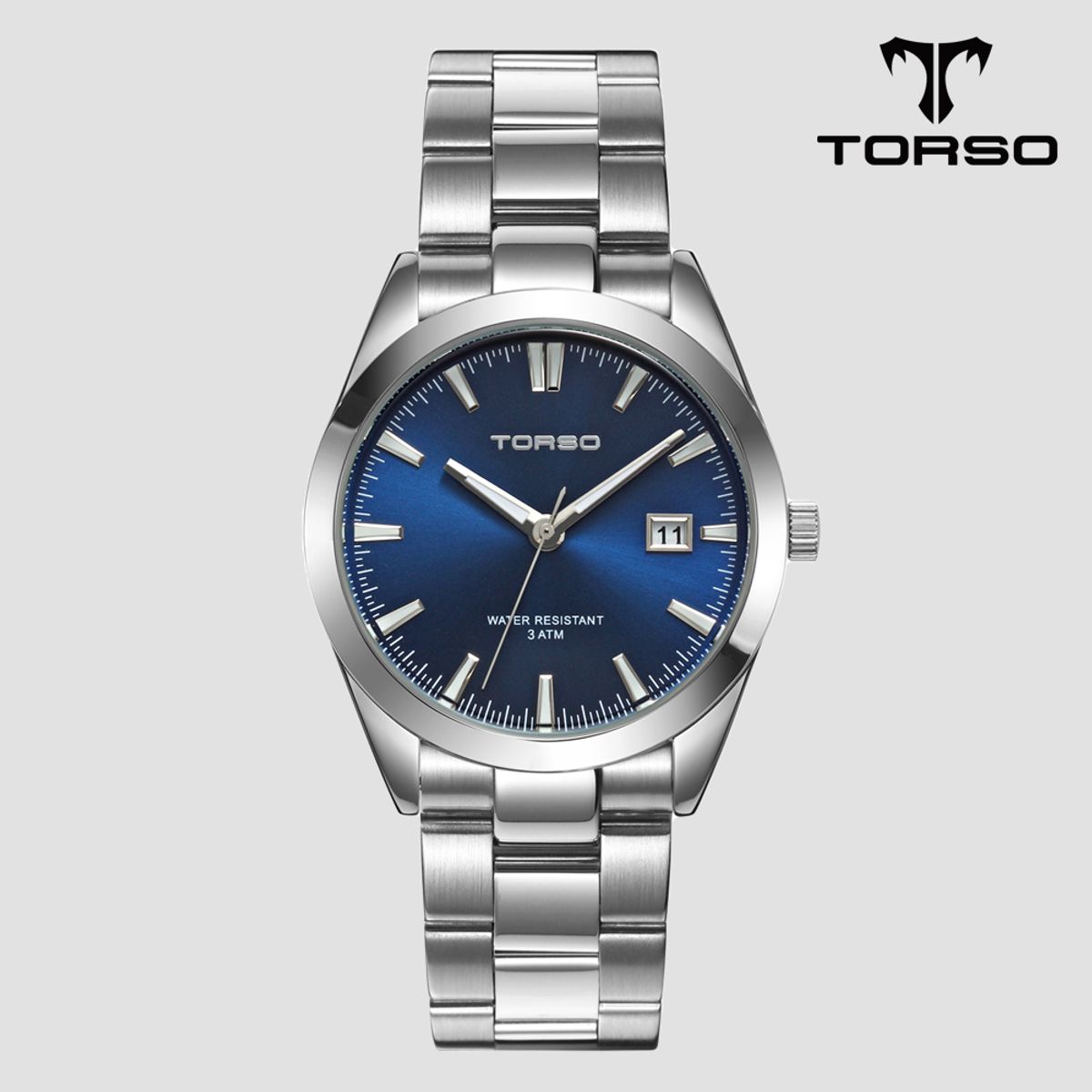 토르소(TORSO) T105M-SLS 마이다스 캘린더 메탈시계