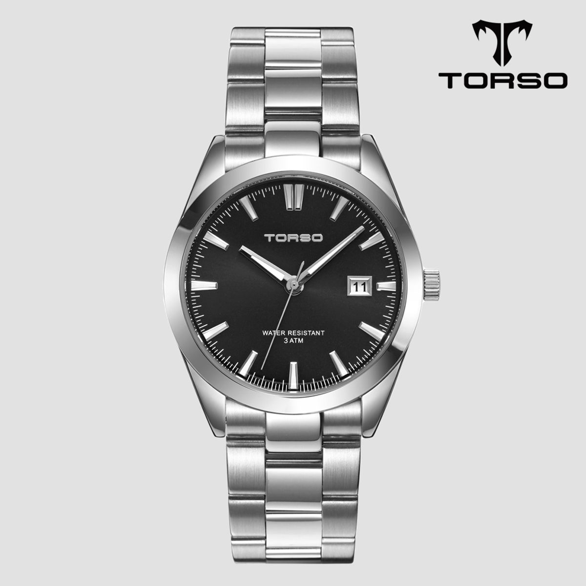 토르소(TORSO) T105M-SBS 마이다스 캘린더 메탈시계