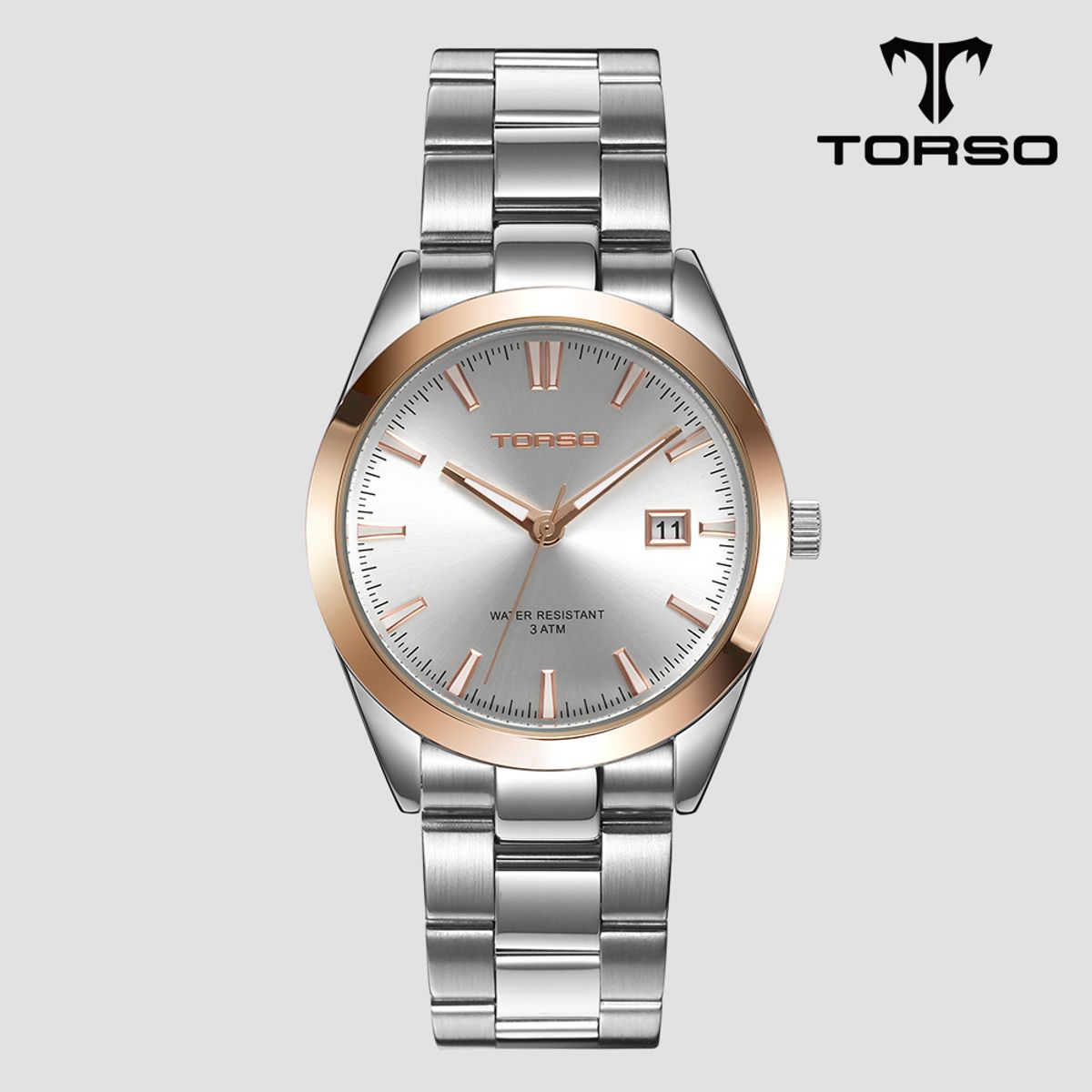 토르소(TORSO) T105M-RSS 마이다스 캘린더 메탈시계